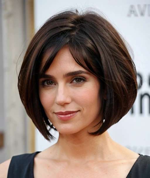 Inverted Bob Hairstyle for Women Over 50 with Fine Hair