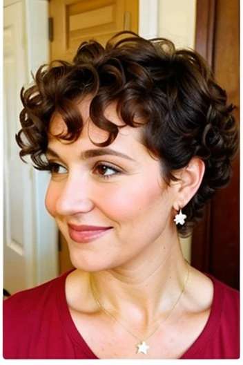 Short Curly Pixie