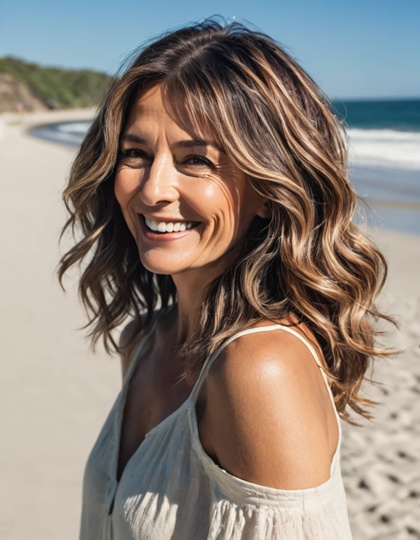 Sun-Kissed Textured Beach Waves