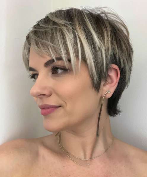 Textured Pixie for Thick Hair