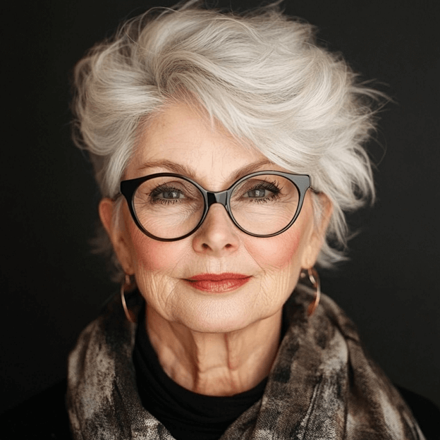 Hairstyles for Women Over 70 with Glasses