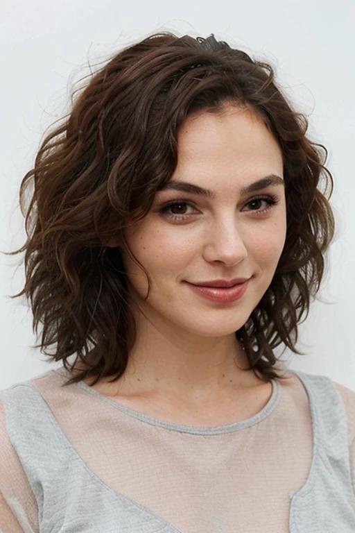 Short tight curls creating a bold and confident appearance for a woman over 50