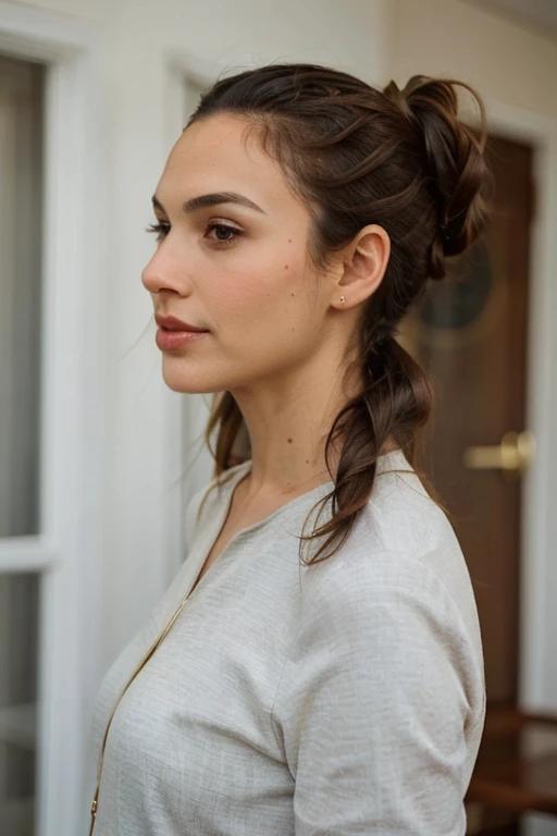 Sleek curly ponytail giving a polished and youthful look to a woman over 50