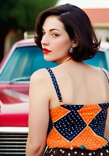 Vintage charm meets modern twist with this retro-inspired bob, perfect for women over 40.