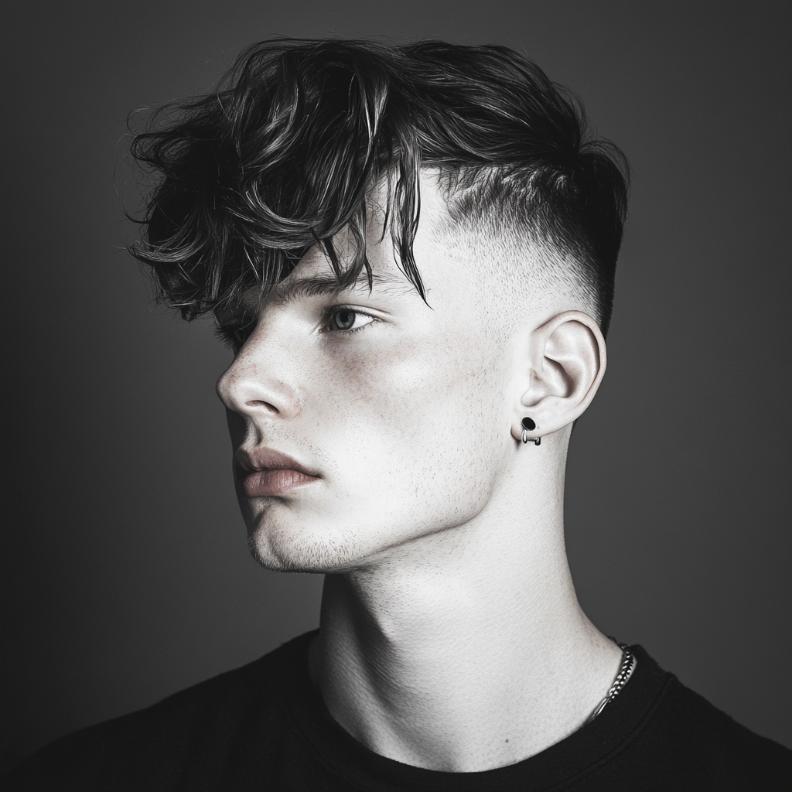 A bold Disconnected Undercut, highlighting edgy Short Hairstyles and Haircuts for Men.